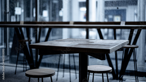 Modern designed table and chairs