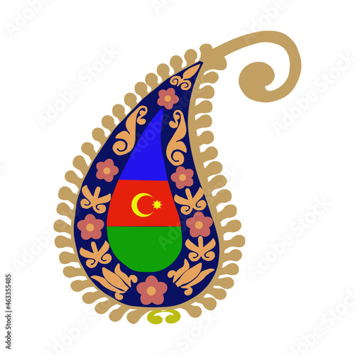 "Buta" - a pattern in the form of a drop symbolizes the image of fire. The word "buta" in Sanskrit means fire. And since in ancient times the Azerbaijanis preached Zoroastrianism, during the worship o