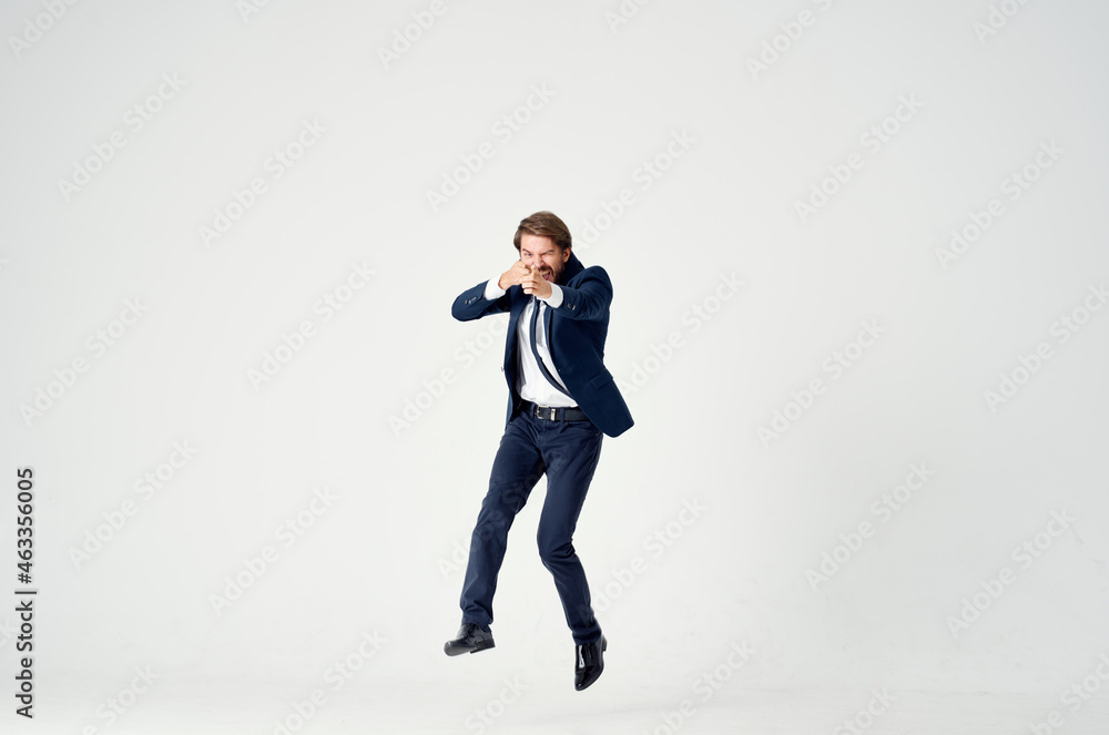 man in suit manager office emotions motion light background man in suit manager office emotions motion light background