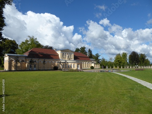 The extensive castle park of Neustrelitz, Mecklenburg-Western Pomerania, with the Orangery to the left © Guenter