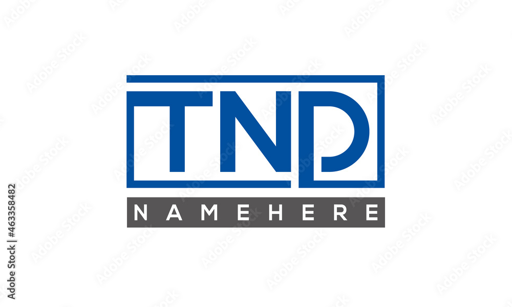 MND creative three letters logo MND creative three letters logo