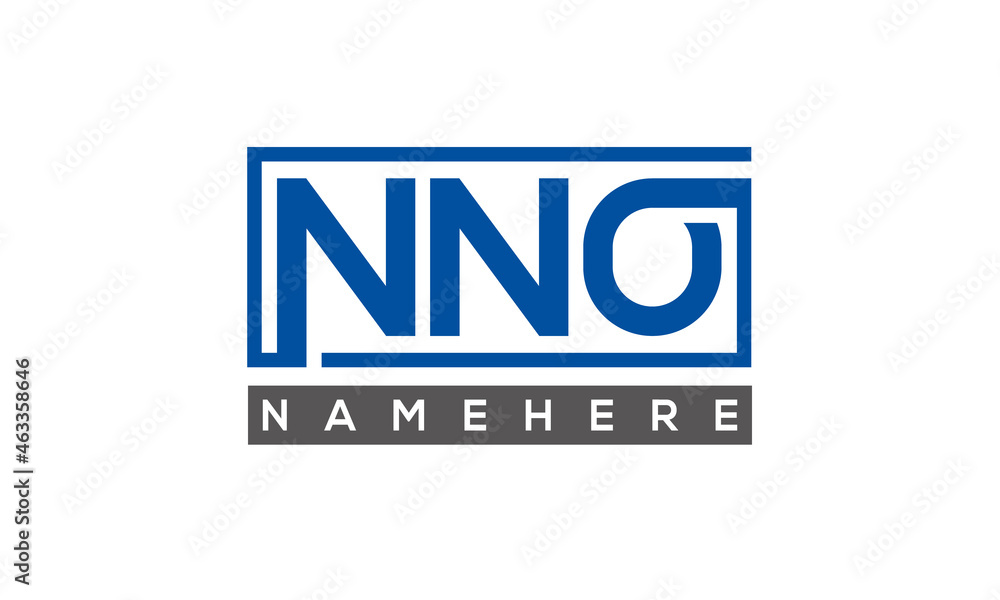 NNO creative three letters logo NNO creative three letters logo