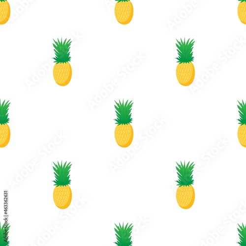 Pineapple pattern seamless background texture repeat wallpaper geometric vector