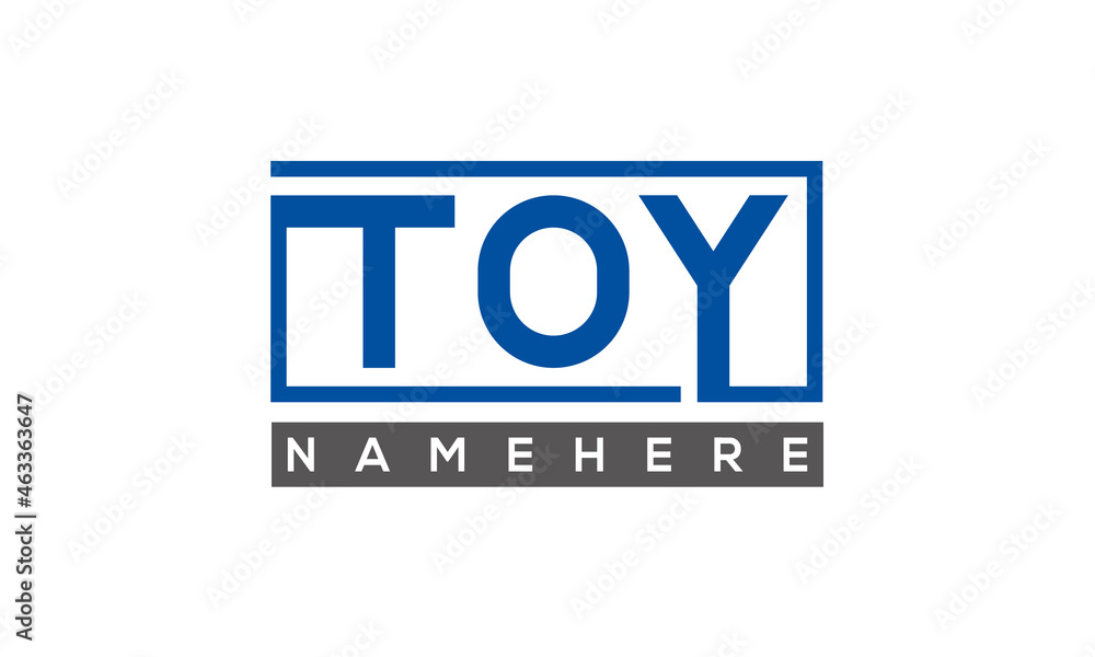 TOY creative three letters logo TOY creative three letters logo