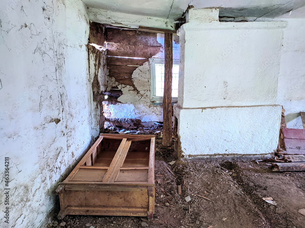 interior of an abandoned old village house interior of an abandoned old village house