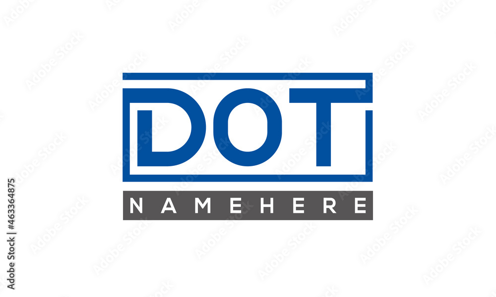 DOT creative three letters logo DOT creative three letters logo