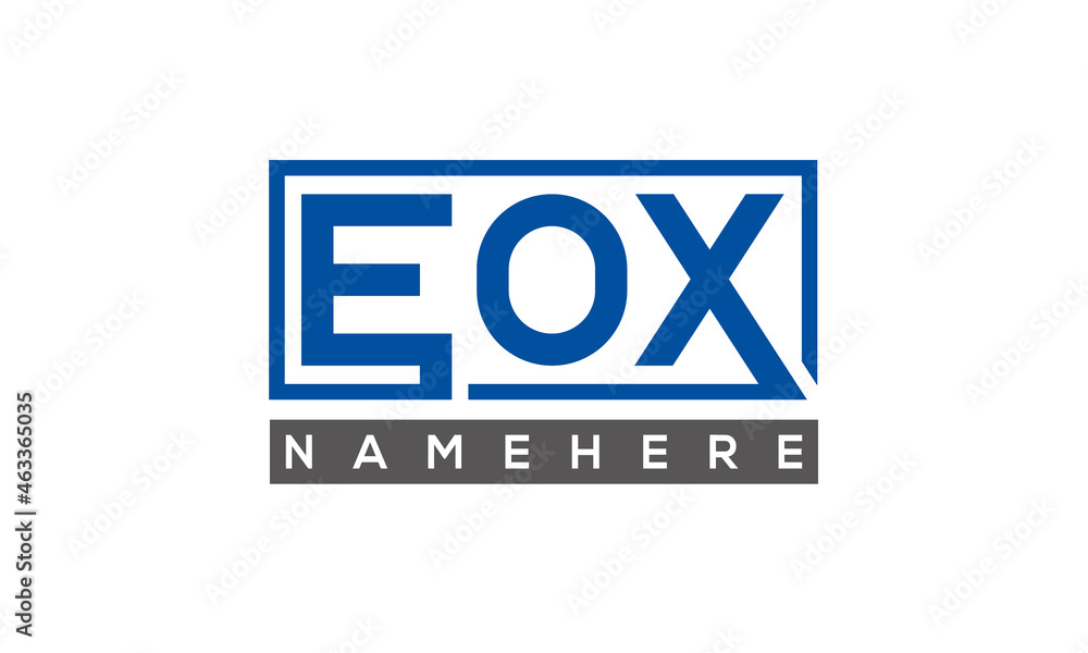 EOX creative three letters logo EOX creative three letters logo