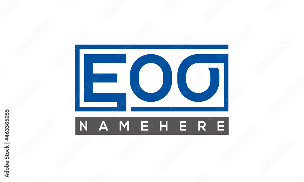 EOO creative three letters logo EOO creative three letters logo