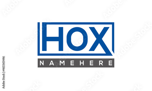 HOX creative three letters logo