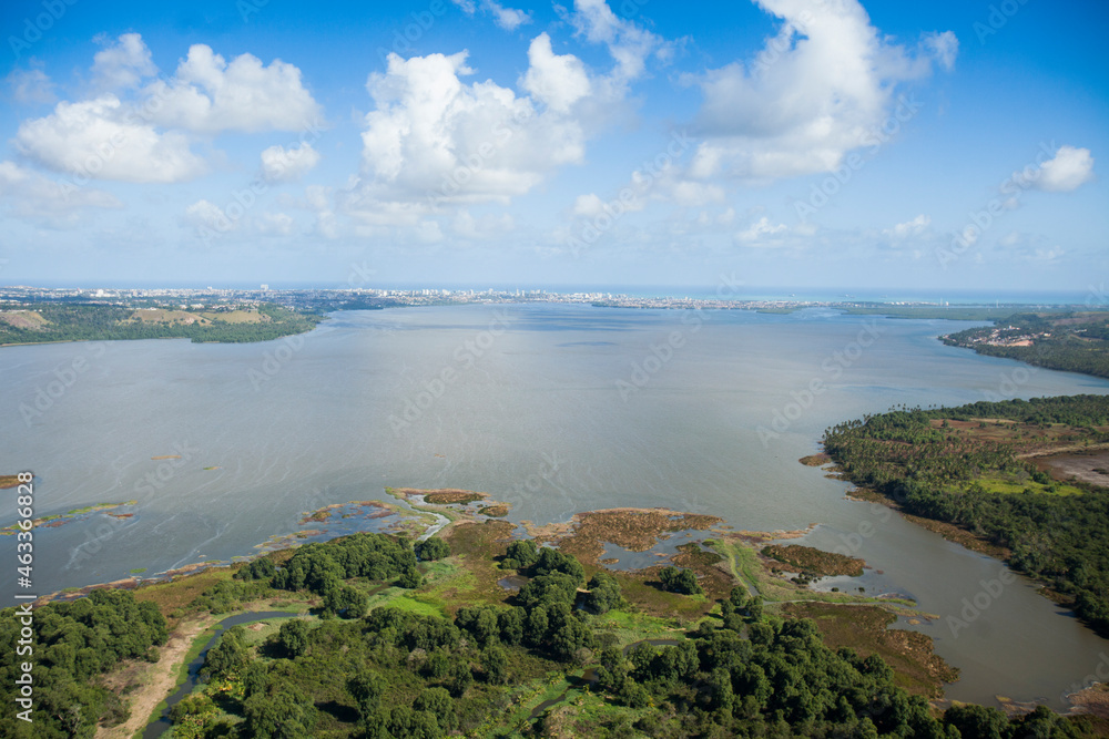 Aerial view of body of water - river - rivers. High quality photo Aerial view of body of water - river - rivers. High quality photo
