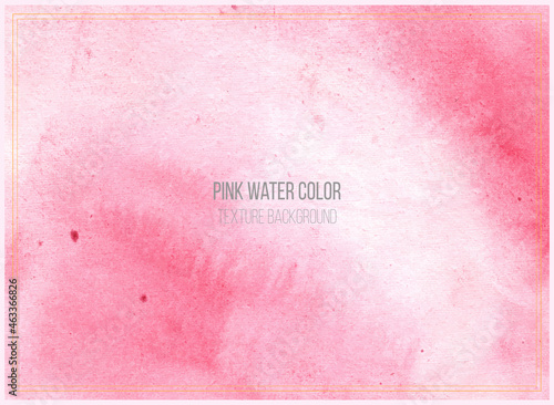 Pink Watercolor Texture Background Template and Pro Vector Illustration