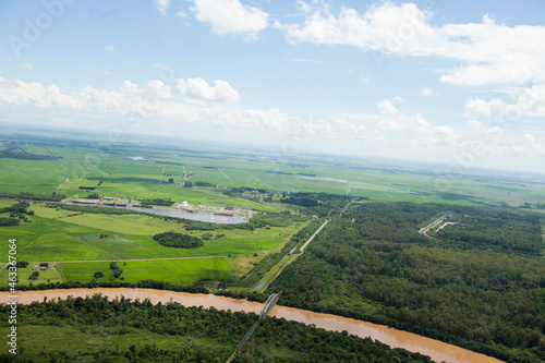 Aerial view of body of water - river - rivers. High quality photo