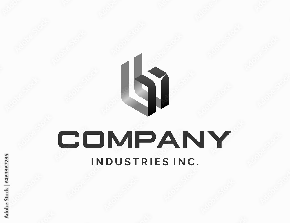 Modern letter B logo company