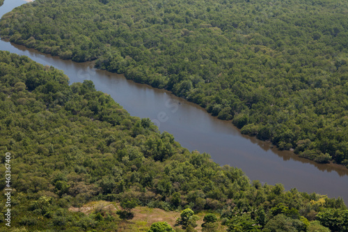 Aerial view of body of water - river - rivers. High quality photo