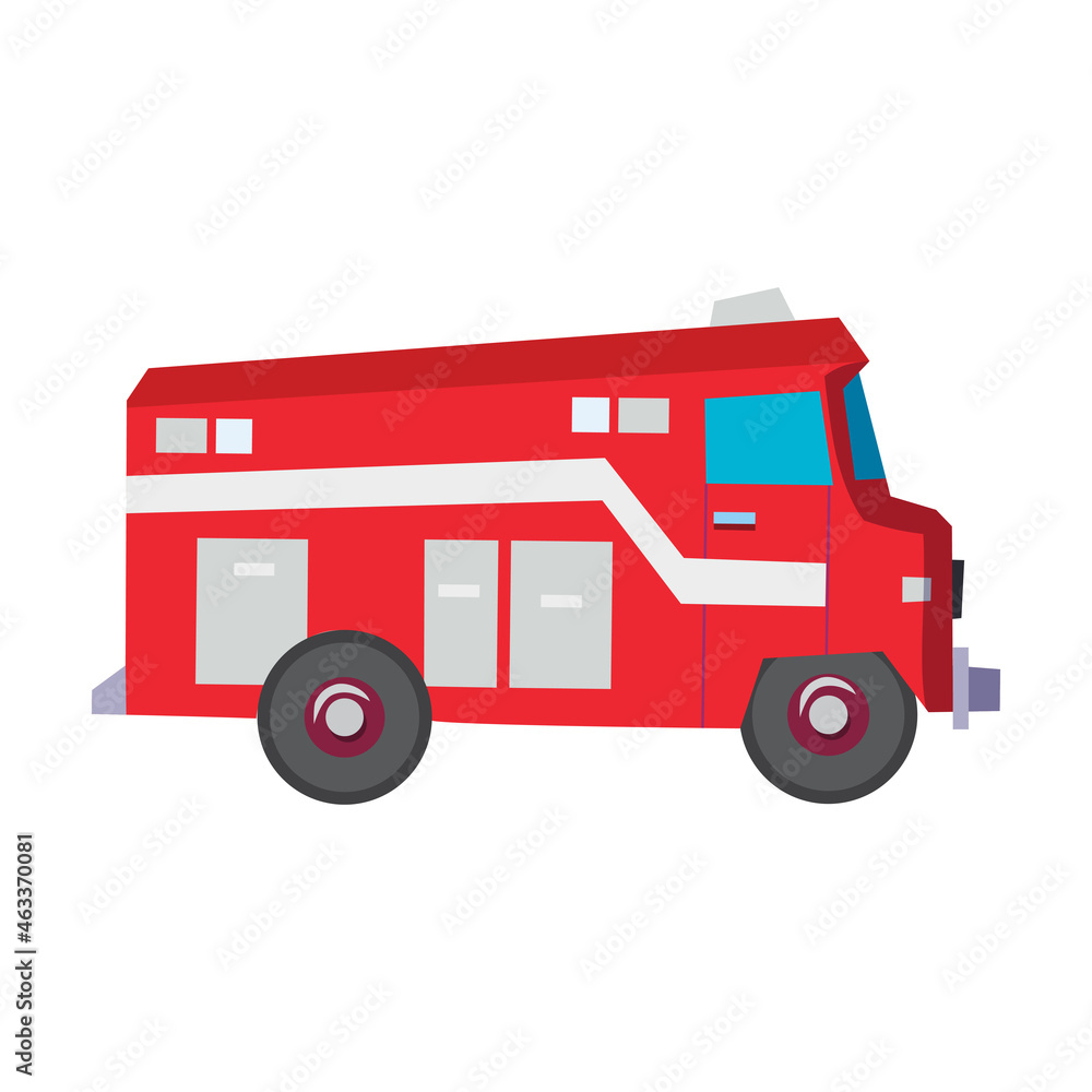 Fire truck icon. Vehicles and transportation.