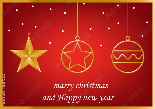 merry christmas concept, design forweb banner, christmas invitattion card and happy new year festival, vector illustration. photo