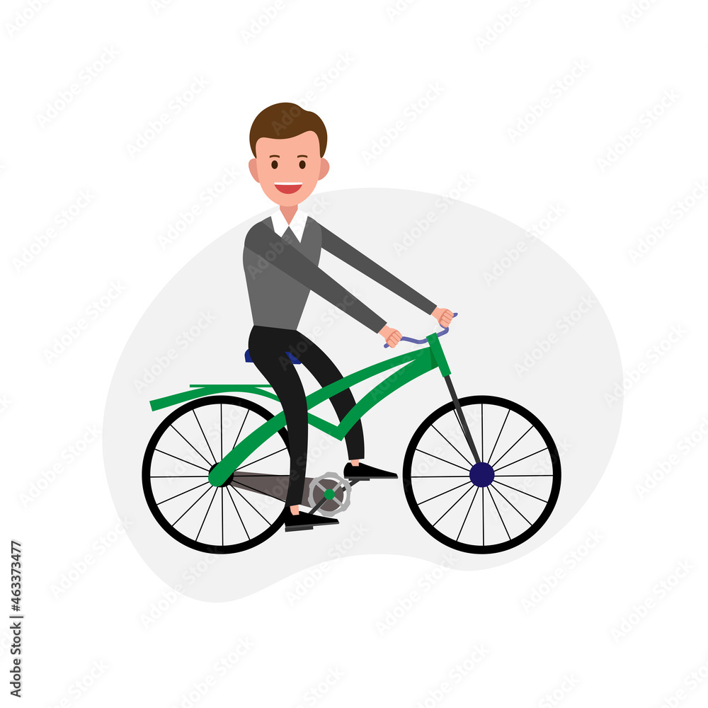 man rides a bicycle isolated illustration on white background. man rides a bicycle clipart. man rides a bicycle isolated illustration on white background. man rides a bicycle clipart.