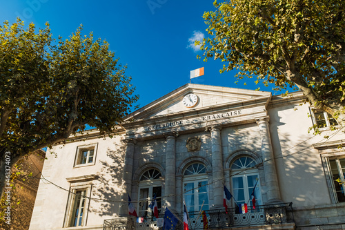 Town Hall in Lorgues, Provence, South of France