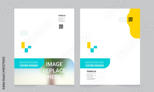 Cover design for annual report and business catalog, magazine, flyer or booklet. Brochure template layout. A4 cover vector EPS-10