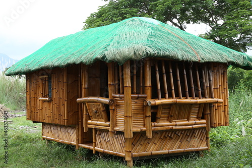 Originelles Bambus Haus, Bahay Kubo, Luzon, Philippinen