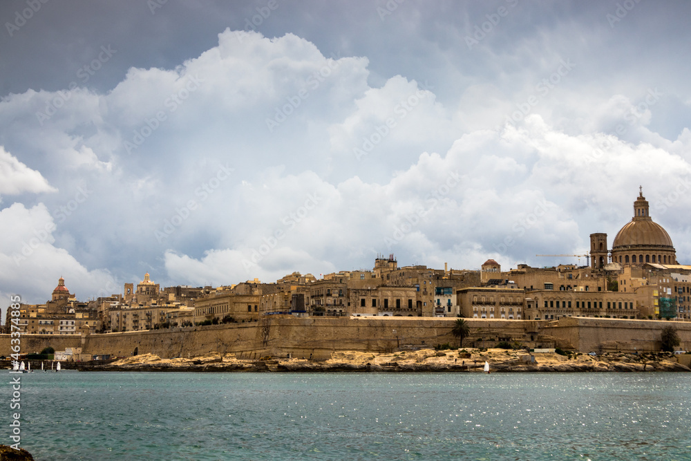Skyline of Valletta. Malta.