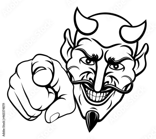 Devil Satan Mascot Cartoon ...