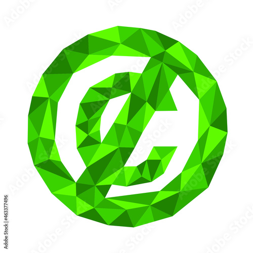 Polygonal geometric crystal non copyright suitable for best award or celebration.
