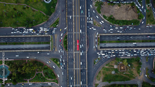 Beautiful Crossroads at the capital Islamabad - Pakistan photo