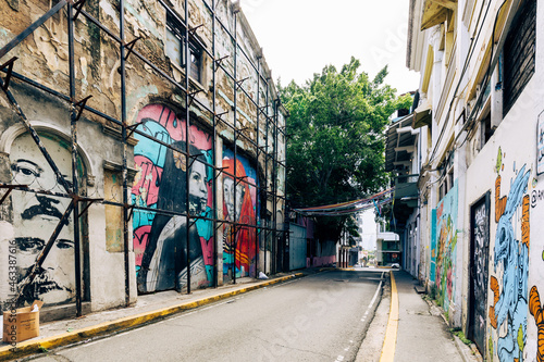 Colorful streets and monuments in old city of Panama City, Panama.  © Curioso.Photography