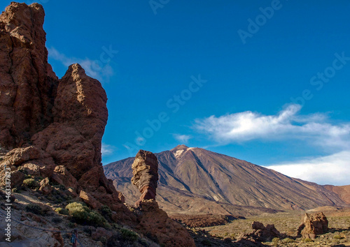 View of the summit of the Teide from the Caldera