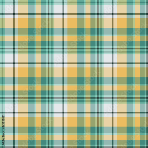 Plaid seamless pattern. Vector background of textile ornament. Flat fabric design.