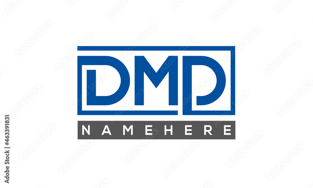 DMD creative three letters logo DMD creative three letters logo