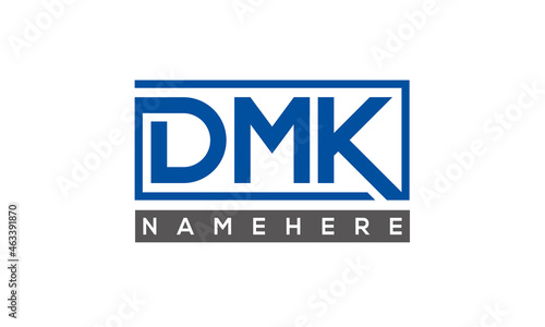DMK creative three letters logo
