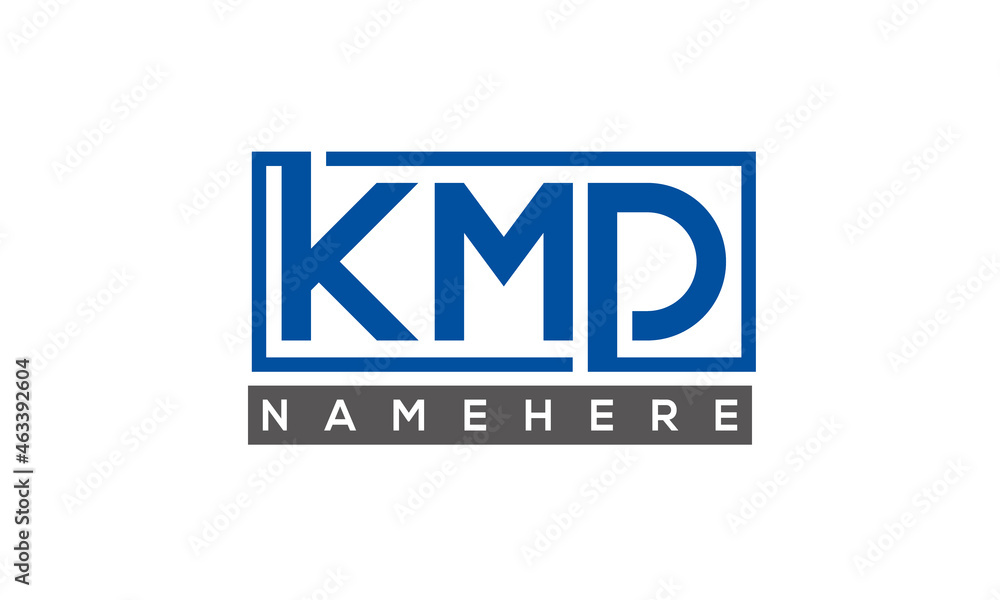 KMD creative three letters logo KMD creative three letters logo
