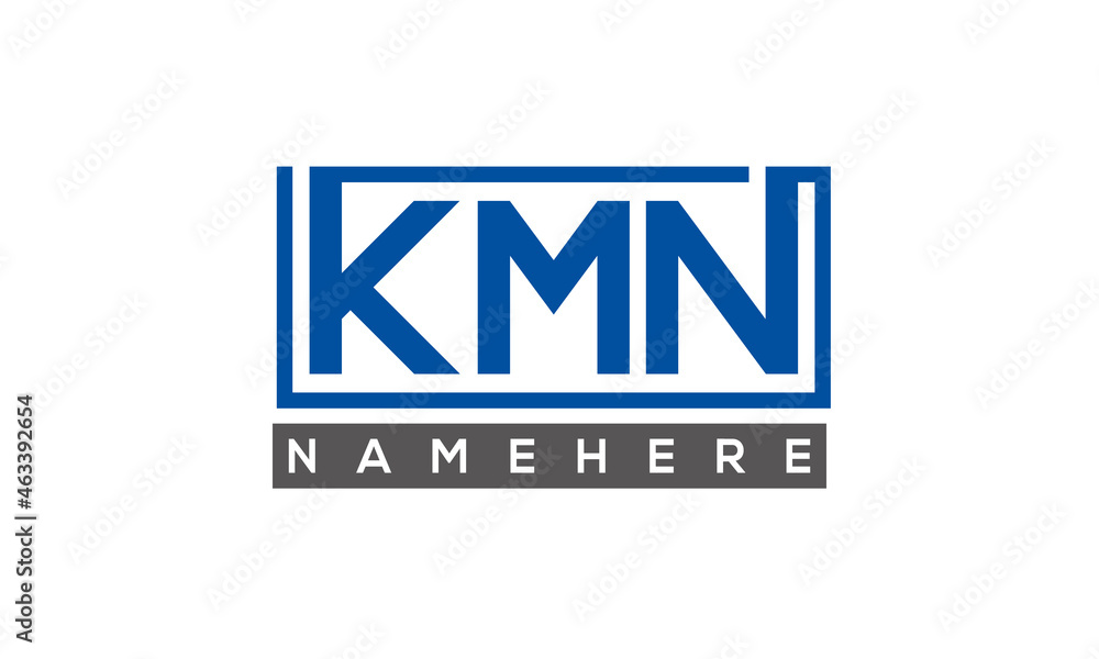 KMN creative three letters logo KMN creative three letters logo