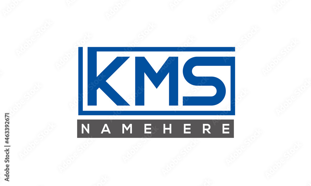 KMS creative three letters logo KMS creative three letters logo
