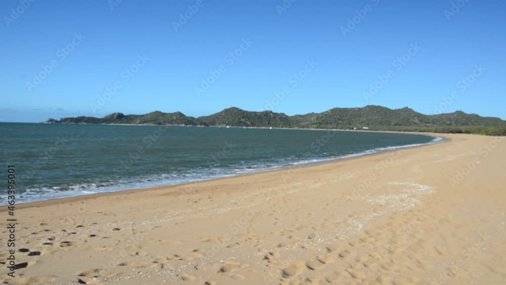Horseshoe Bay is a tropical island beach bay, town and suburb on Magnetic Island off the coat of Townsville, Queensland, Australia Horseshoe Bay is a tropical island beach bay, town and suburb on Magnetic Island off the coat of Townsville, Queensland, Australia