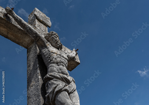 statue of jesus on the cross photo