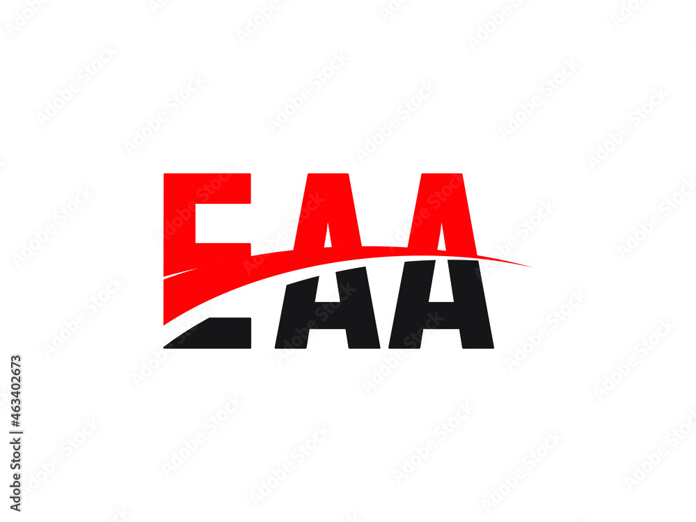 Fototapeta Litera EAA Wstępne Logo Design Ilustracja Wektorowa