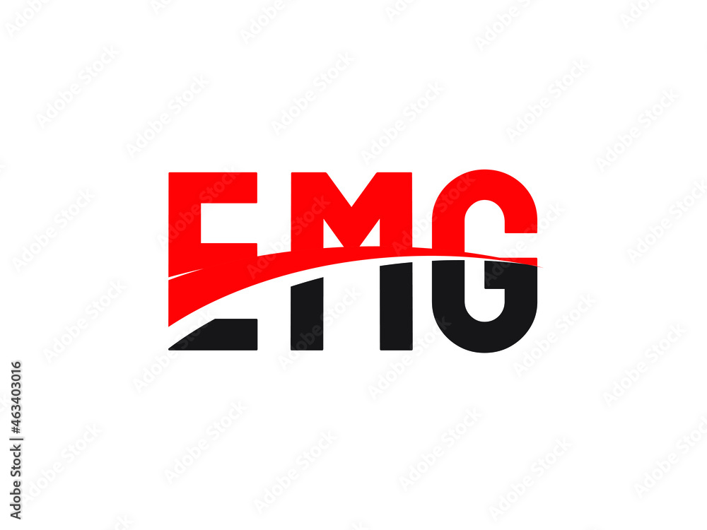 Obraz premium EMG Letter Initial Logo Design Vector Illustration