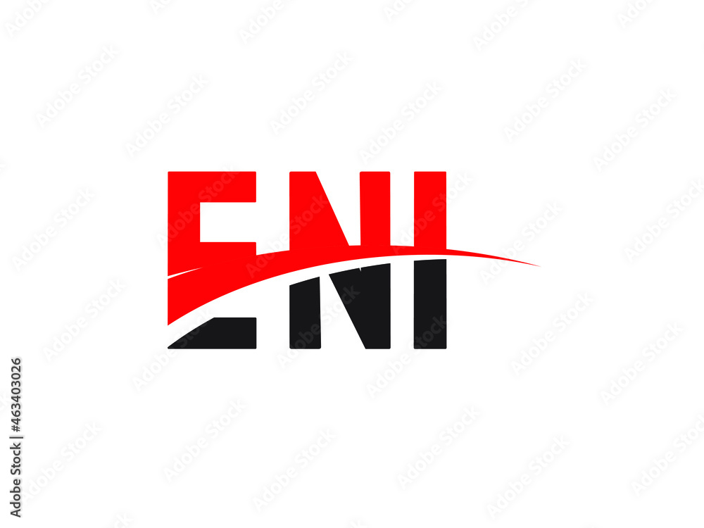 ENI Letter Initial Logo Design Vector Illustration ENI Letter Initial Logo Design Vector Illustration