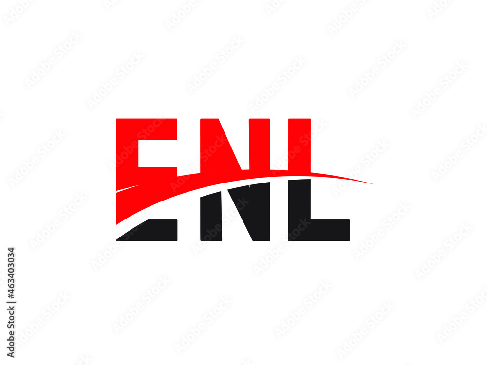 ENL Letter Initial Logo Design Vector Illustration ENL Letter Initial Logo Design Vector Illustration