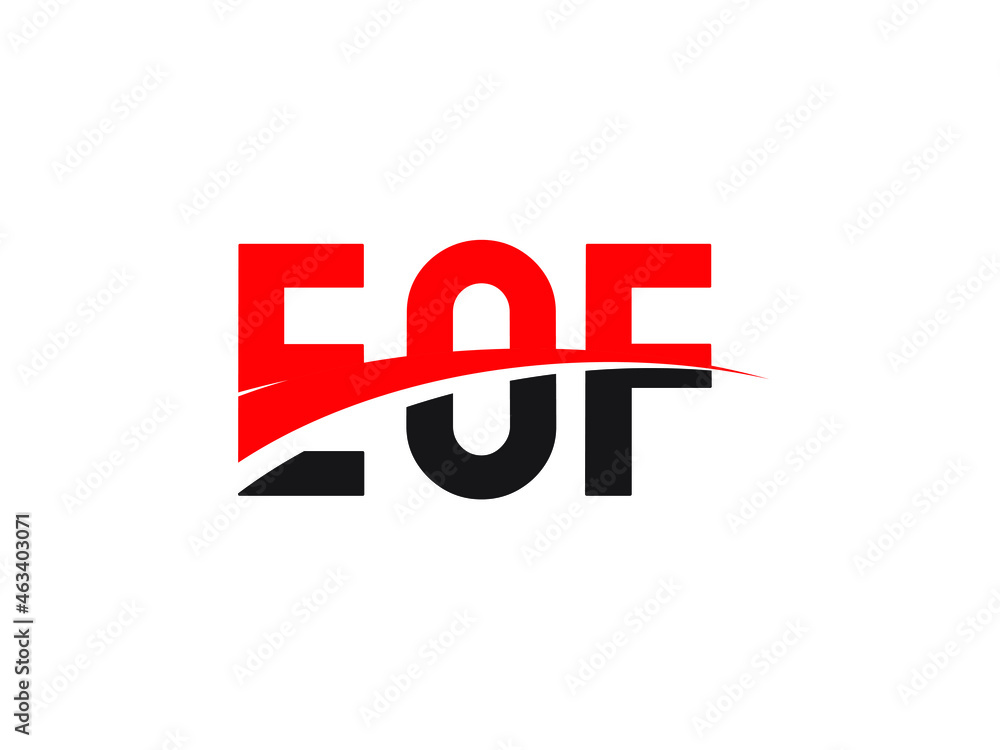 EOF Letter Initial Logo Design Vector Illustration EOF Letter Initial Logo Design Vector Illustration