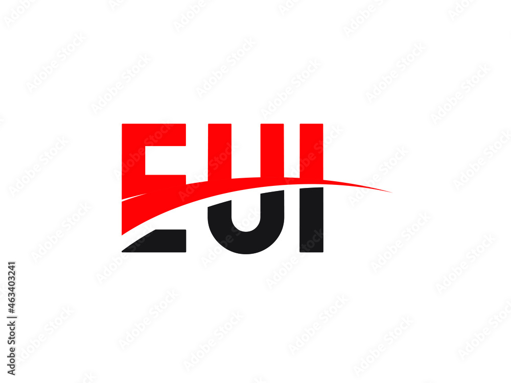 EUI Letter Initial Logo Design Vector Illustration EUI Letter Initial Logo Design Vector Illustration