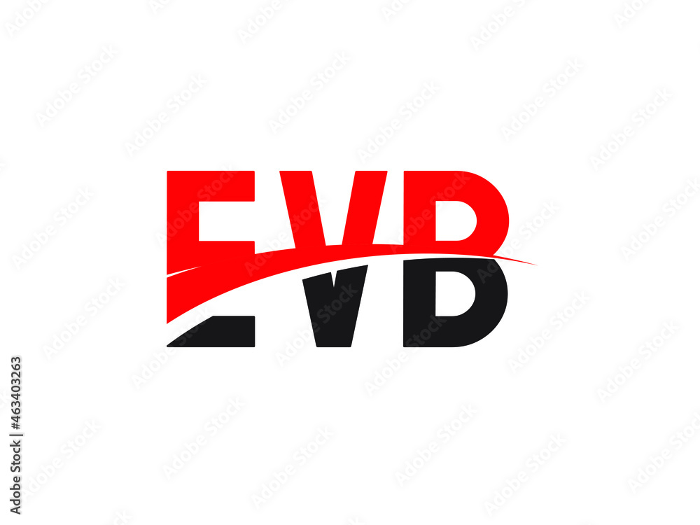 Fototapeta premium EVB Letter Initial Logo Design Vector Illustration