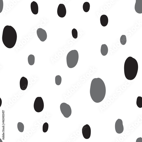 Hand drawn circles. Abstract geometric seamless pattern. Trendy texture. Background texture.