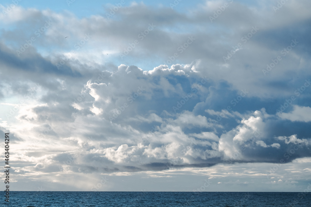 clouds over the sea