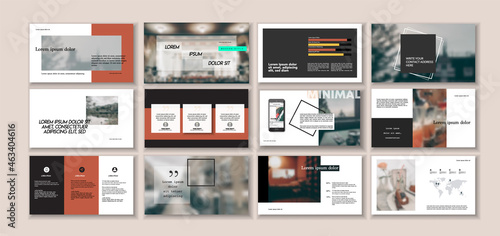Set of business plan presentation template. Social media pack. Easy use in modern blog posts or Editable simple info banner, trendy book. For app, digital display style. Bright web flyer work. a4. ppt