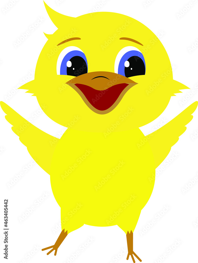smiling happy chicken