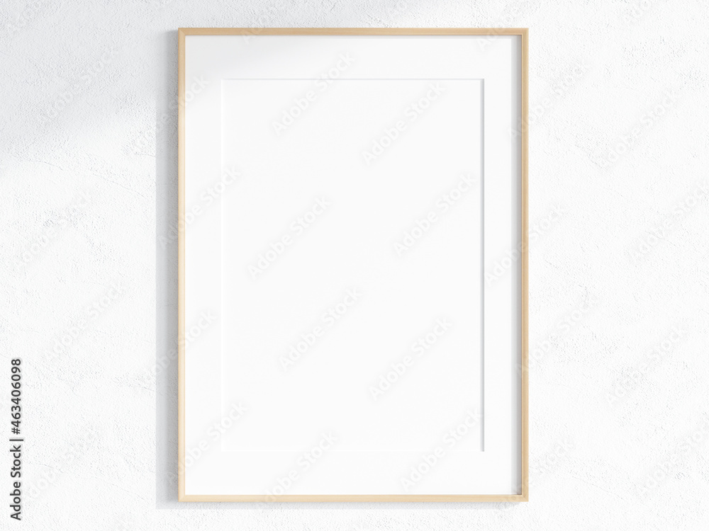 vertical wooden frame mockup with matt vertical wooden frame mockup with matt